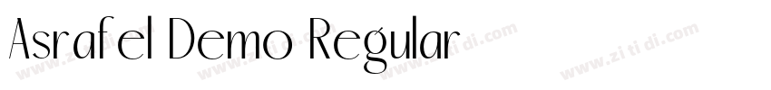 Asrafel Demo Regular字体转换